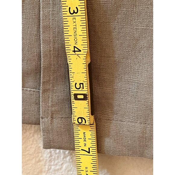 Orvis PXL (16P) Tan Linen Skirt and Button-up Shirt Set Career Comfortable Y2K - Picture 13 of 16